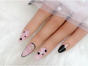 ネイルサロンアンドネイルスクールアートローズ 町田店(Art Rose)/小悪魔ハートネイル