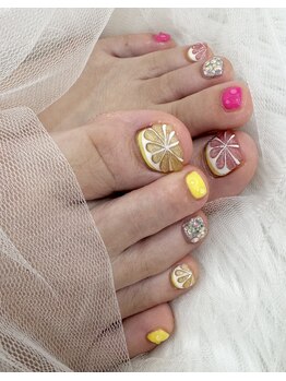 タムタムネイル 本厚木(Tam Tam Nail)/フットデザインネイル