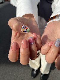 ワンカラー＋アート4本