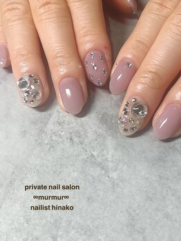 プライベート ネイルサロン マーマ(murmur)/ストーン敷き詰めネイル