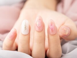 ニュアンス春ネイル