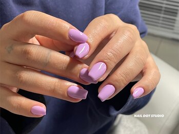 ネイルドットスタジオ 堺筋本町(NAIL DOT STUDIO)/春色ワンカラー