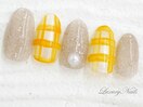 キュート*チェック柄ネイル