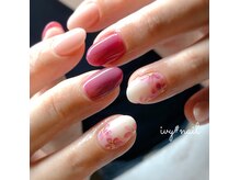 アイビーネイル(ivy-nail)/手書きフラワー