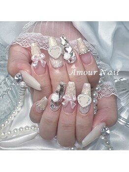 埋めつくし×シルクネイル