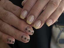 エル(alle.)/バターイエロー×お花