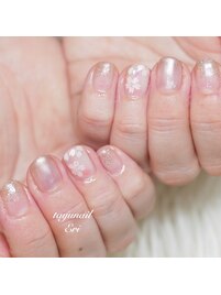 パラジェル桜ホログラムネイル