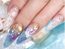 サムズネイル(SAM'S NAIL)/ドロップアートでサマースカルプ