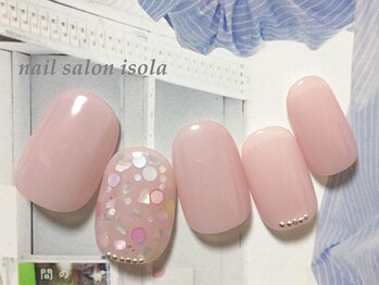 ハウスアンドアイラッシュ ネイル(House&eyelash nail)/ふんわりホロ&シェル