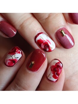 イルブリーユ(IL BRILLE)/手描きフラワー マグネット