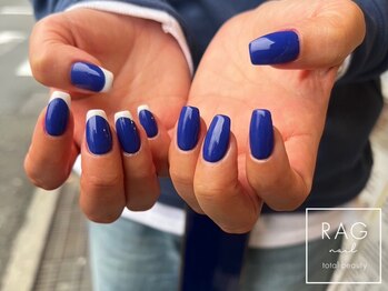 ラグ ネイル(RAG nail)/ワンカラー/フレンチ/ブルー