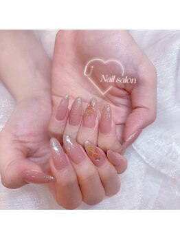 ザ デミュア 高田馬場店/キラキラチップネイル