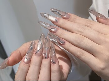 レディースココビューティー(Lady's coco Beauty)の写真/【ワンカラー4,500円】毎月通いやすい価格で叶う上品美爪☆圧倒的なツヤ感&モチの良さなら当サロンへ♪