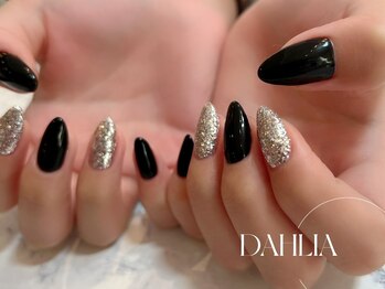 黒×シルバーネイル☆