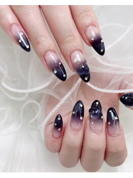 東海最大級ネイルサロン by レディスペネイル 名駅店/ネイビーグラデーション☆