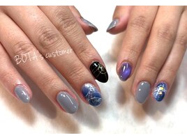 ニュアンスネイル/ネイビー