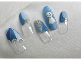 #189【傘×てるてる坊主】