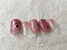 アイネイルズ 梅田店(I nails)/ピンクラメ塗りかけ春¥7200