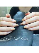 ローゼラ 池袋店(Rosella)/レオパードフレンチネイル