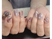 ノット 末広店(Knot)/おとなカラーキラキラネイル