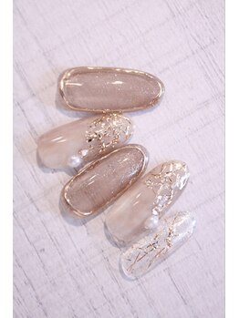 ラルネイル 大宮(Lull. nail)/＊上品＊華奢GOLD＊