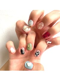 ☆アシンメトリーネイル☆