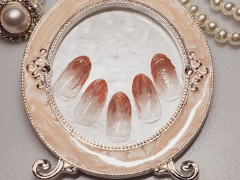 アムルーズ(Amoureuse)/秋色塗りかけネイル♪