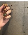 【Hand/Foot】ビー玉Magnet nail