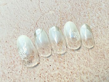 エストリブレ(estLivre)/雪の結晶ネイル