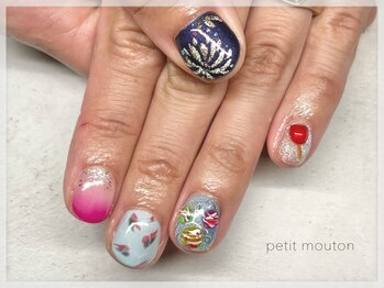 プチムトン 鶯谷店(petit mouton)/【夏詰め合わせネイル】