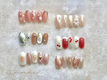 リーネイル 博多店(Re.nail)/定額デザイン☆.・゜