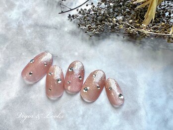 ヴィガー アンド ルックス 白金 目黒(Vigor&Looks)/ガーリー ワンホンネイル