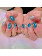 アイディールネイル(ideal nail)/キラキラ夏ネイル