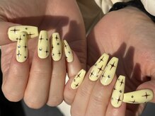 オーロラ アメ村店(AURORA)/手書き星ネイル