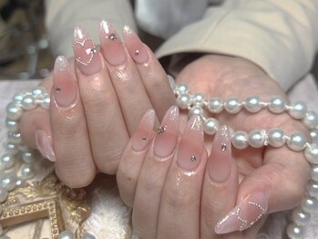 モアネイル 新宿/チークネイル/持ち込み/新宿