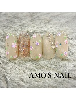 アモズネイル さっぽろ東急百貨店(AMO'S NAIL)/11000円デザイン
