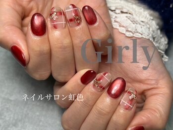 ネイルサロン 虹色