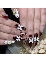 レイネ(Reine)/チェック×リボンネイル