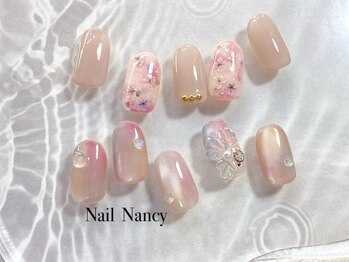 ネイルナンシー(Nail Nancy)の写真/初回オフ無料[HAND選べる定額S¥7700M¥8800L¥9900]オフィスでも馴染むシンプルデザインも繊細に仕上げます♪