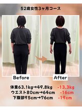 くさば整骨院/52歳女性/ダイエット3か月コース