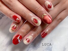 W-641 マグネット薔薇ネイル