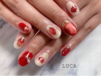 W-641 マグネット薔薇ネイル