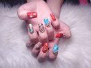 #つけ放題#夏ネイル