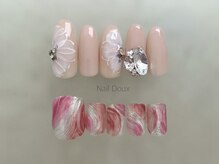 ネイル ドゥ 岡山駅前店(Nail Doux)/フラワービジューネイル
