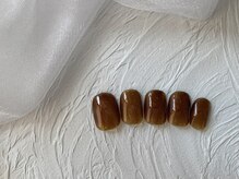 マッシュ abeno店(MASHU)/ブラウンマグネットネイル