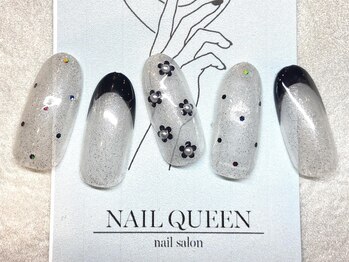 ネイルクイーン(Nail Queen)/ホワイトネイル♪¥7700
