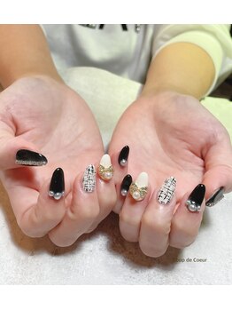 ミップチップ クップドクール アルム(mipccip×Coup de Coeur×Areum)/ツイードネイル