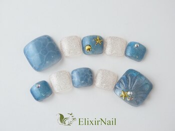 エリクサーネイル 神田(Elixir Nail)/フットやり放題/クーポン使用