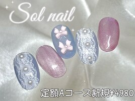 定額マグネットレースネイル