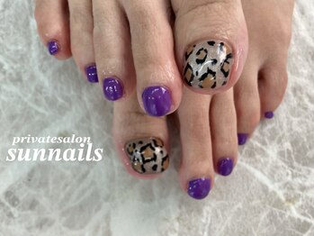 サンネイルズ(sun nails)/フット2本アート